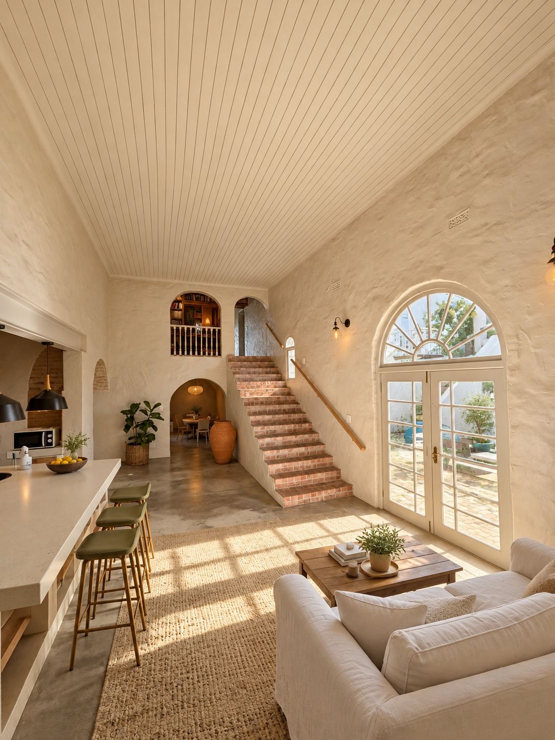 Living room staircase